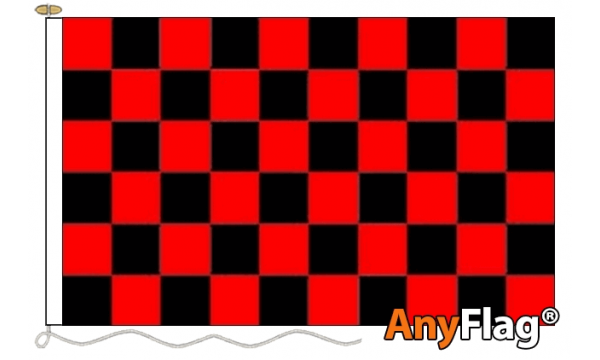 Red and Black Check Custom Printed AnyFlag®